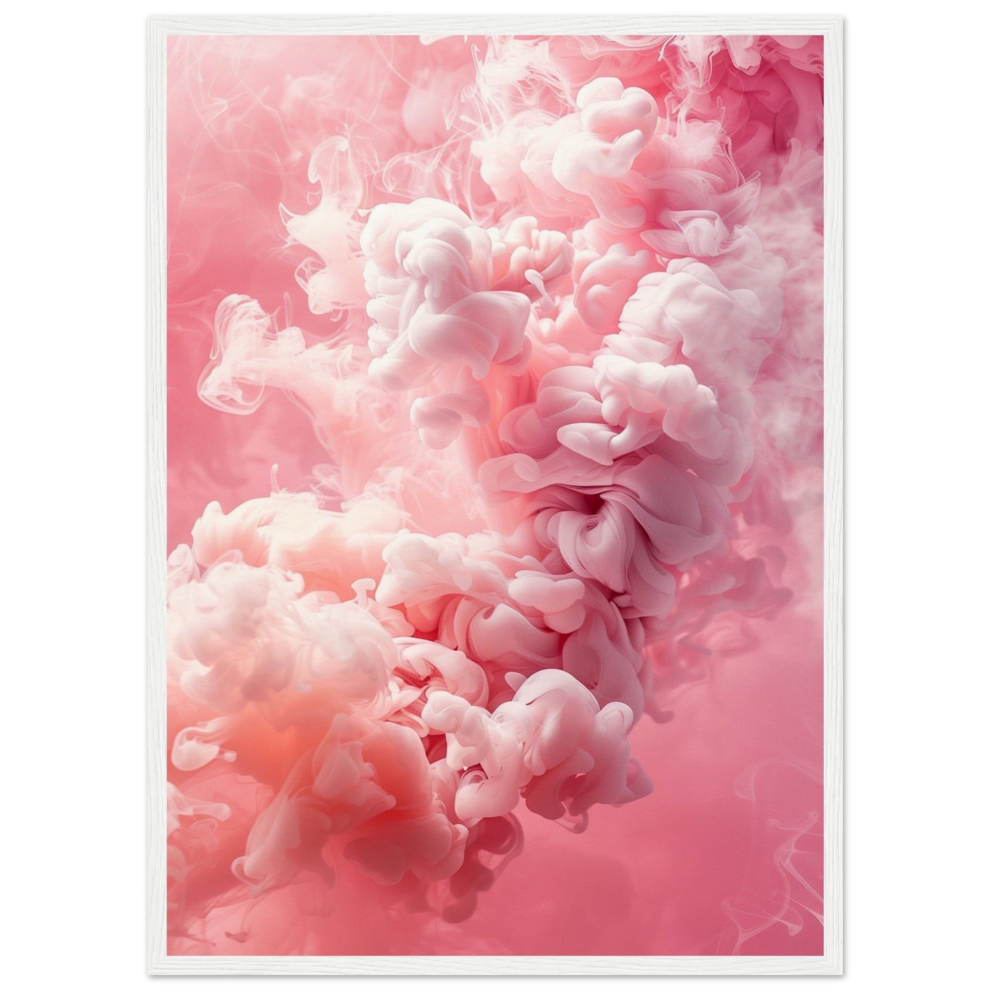 Poster Couleur Rose ( 50x70-cm-Bois-blanc)