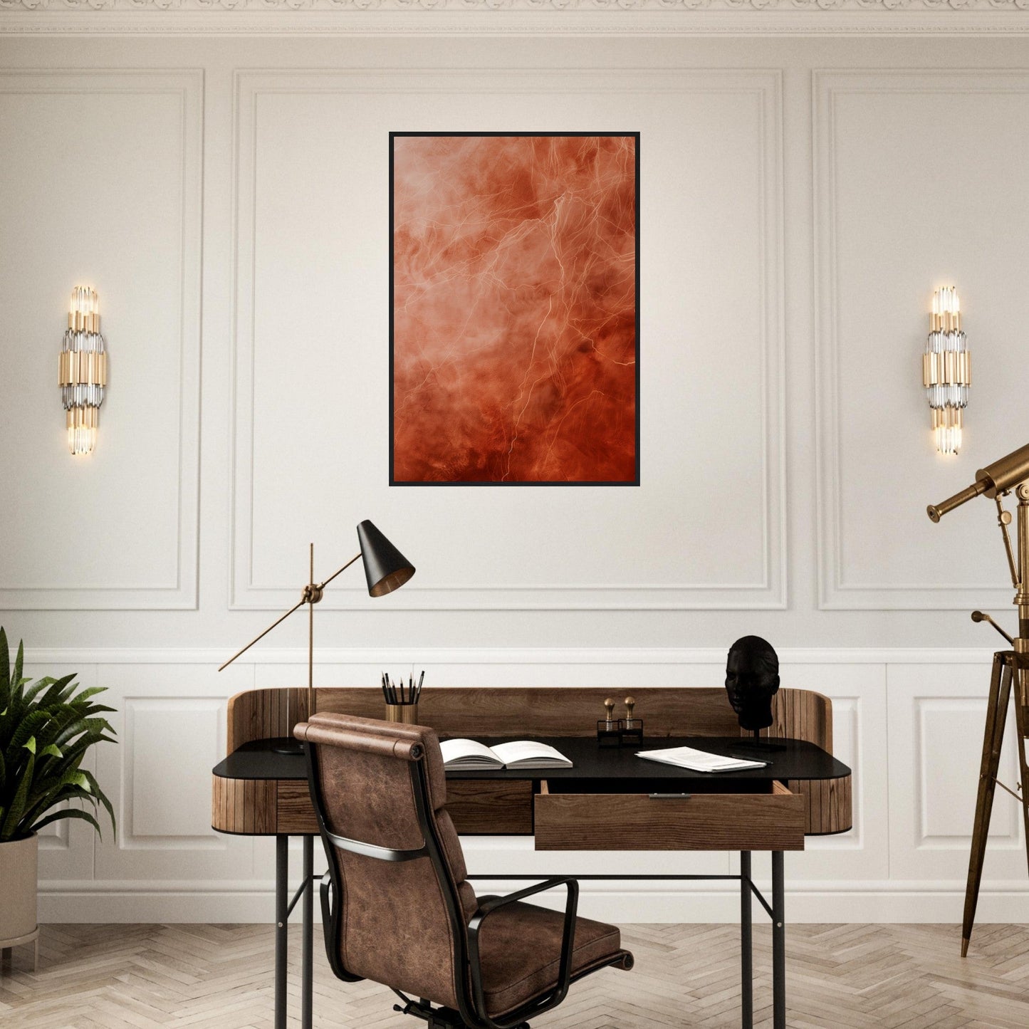 Poster Couleur Terracotta ( )