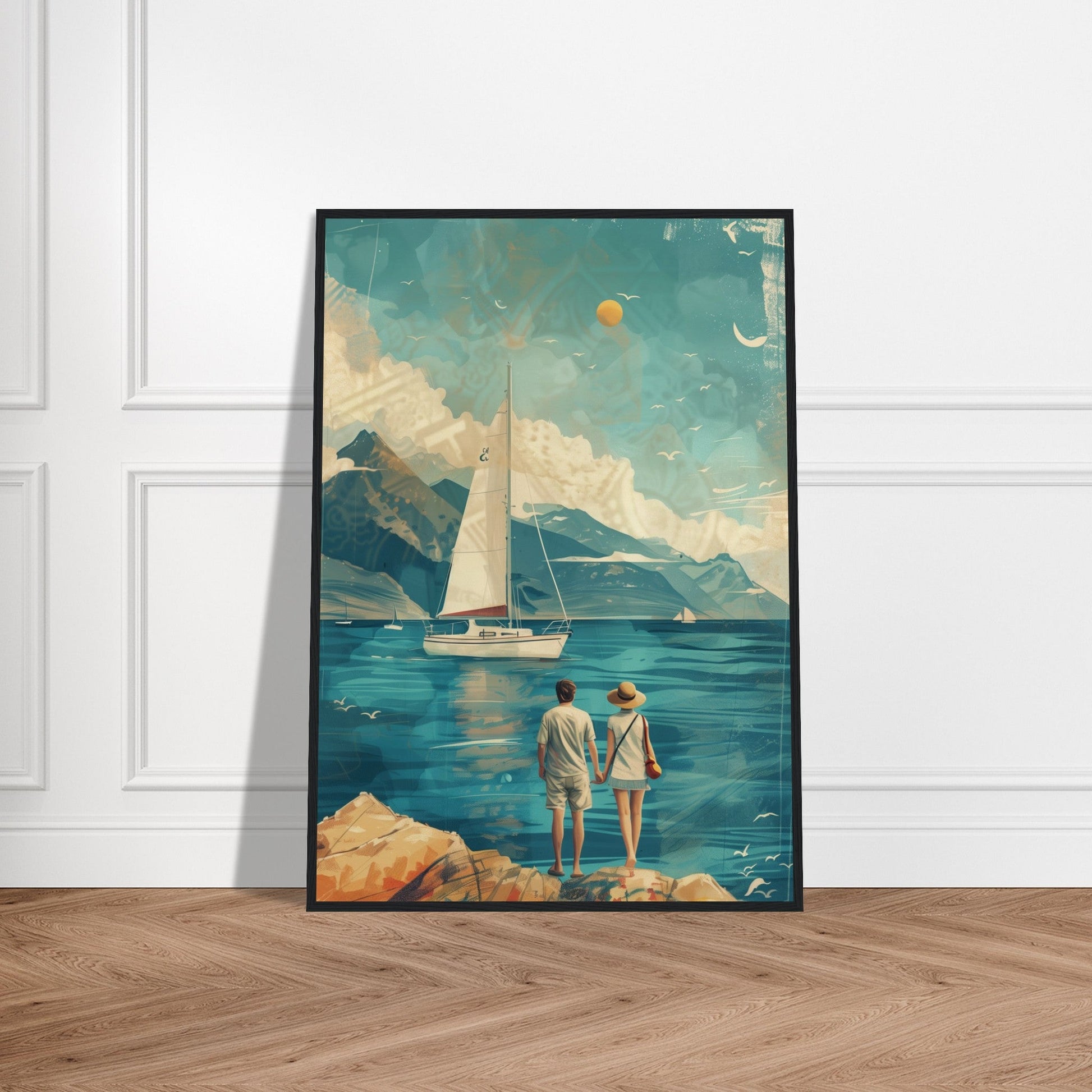 Poster Couple Voyage Design ( )