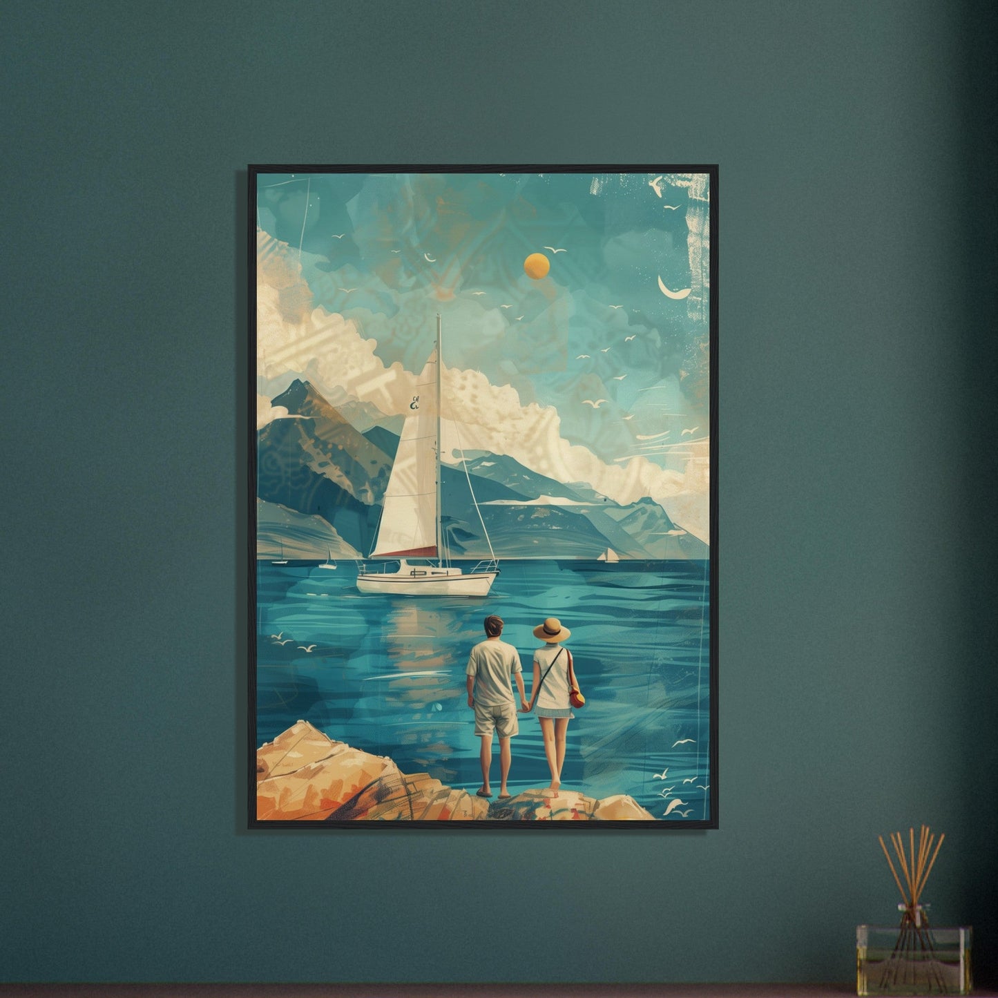 Poster Couple Voyage Design ( )