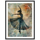 Poster Danseuse ( 45x60-cm-Bois-noir)