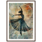 Poster Danseuse ( 70x100-cm-Bois-foncé)