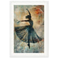 Poster Danseuse ( 30x45-cm-Bois-blanc)