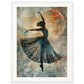 Poster Danseuse ( 45x60-cm-Bois-blanc)