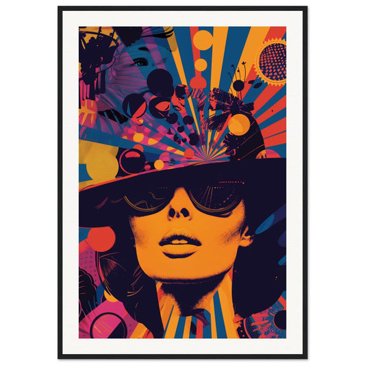 Poster Design 60's ( 70x100-cm-Bois-noir)