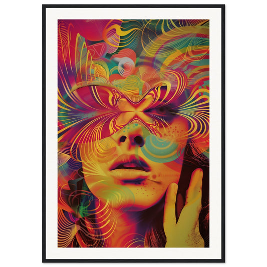 Poster Design 70's ( 70x100-cm-Bois-noir)