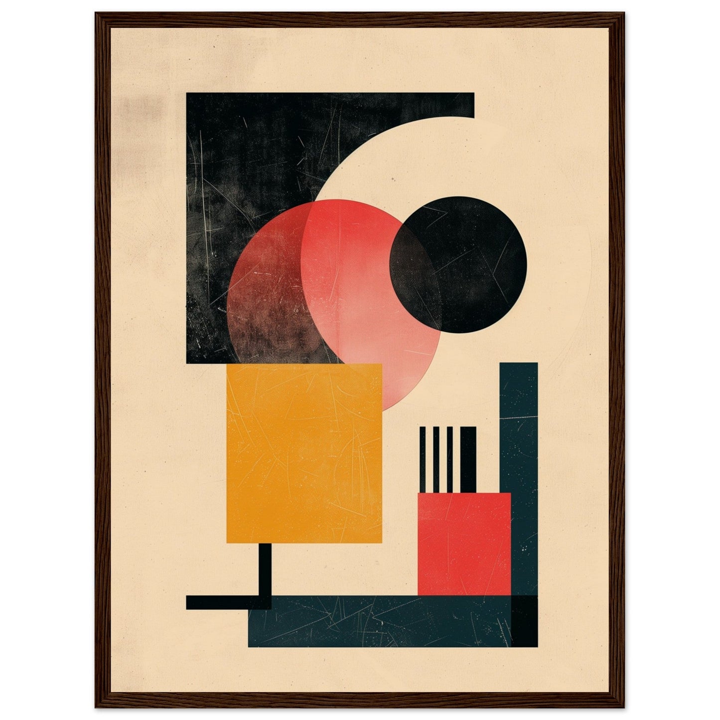 Poster Design Art Déco ( 45x60-cm-Bois-foncé)