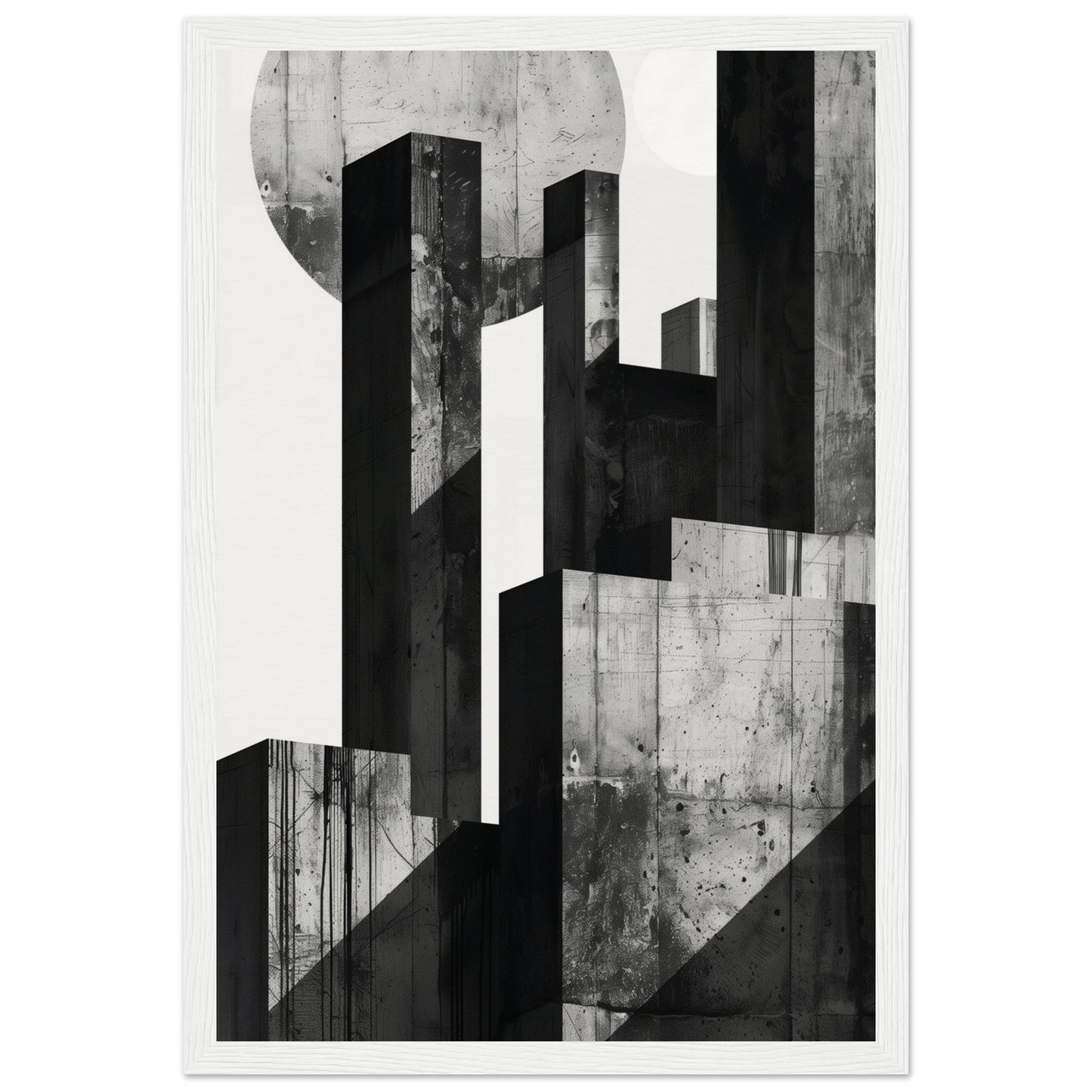 Poster Design Black and White ( 30x45-cm-Bois-blanc)