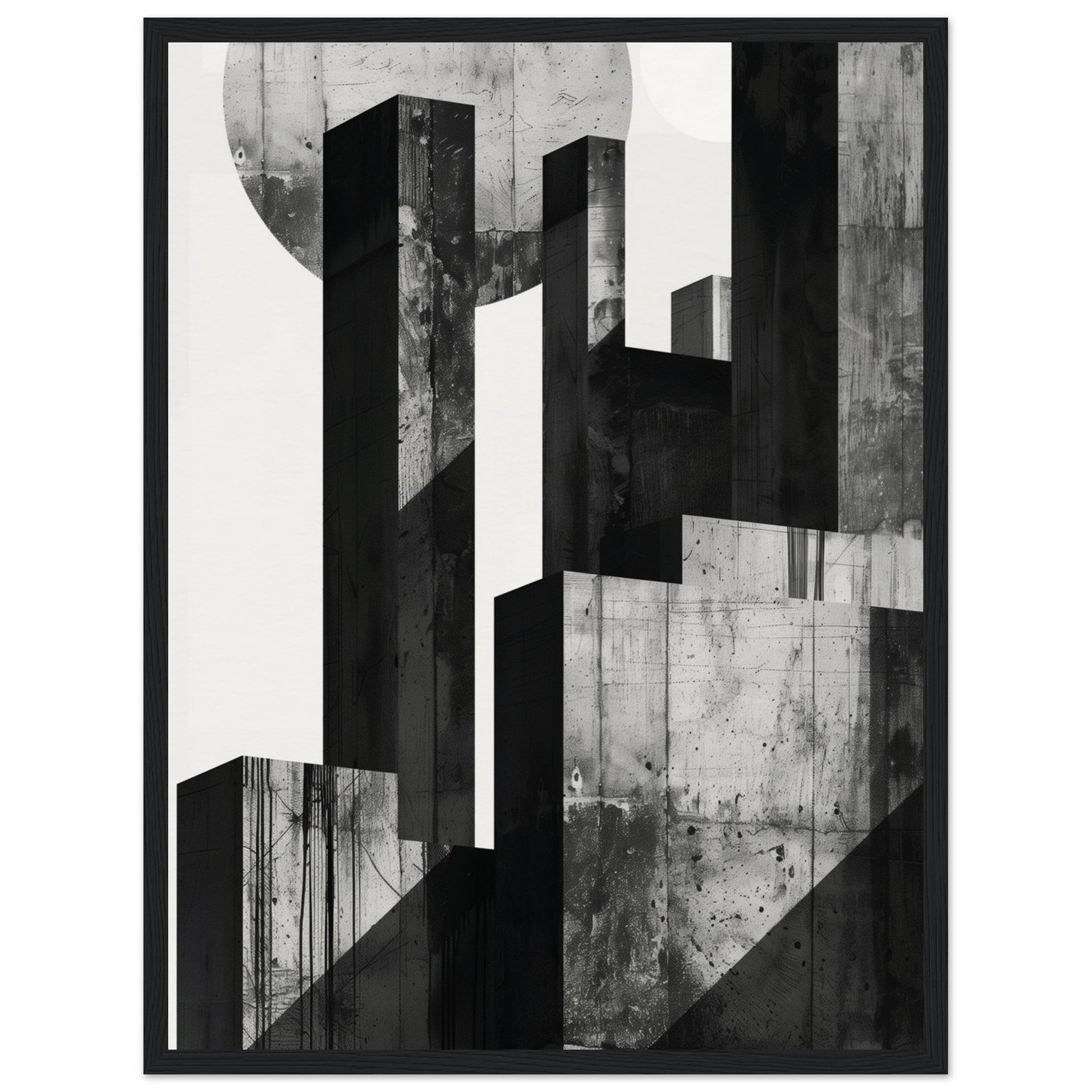 Poster Design Black and White ( 45x60-cm-Bois-noir)