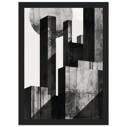 Poster Design Black and White ( 21x29.7-cm-Bois-noir)