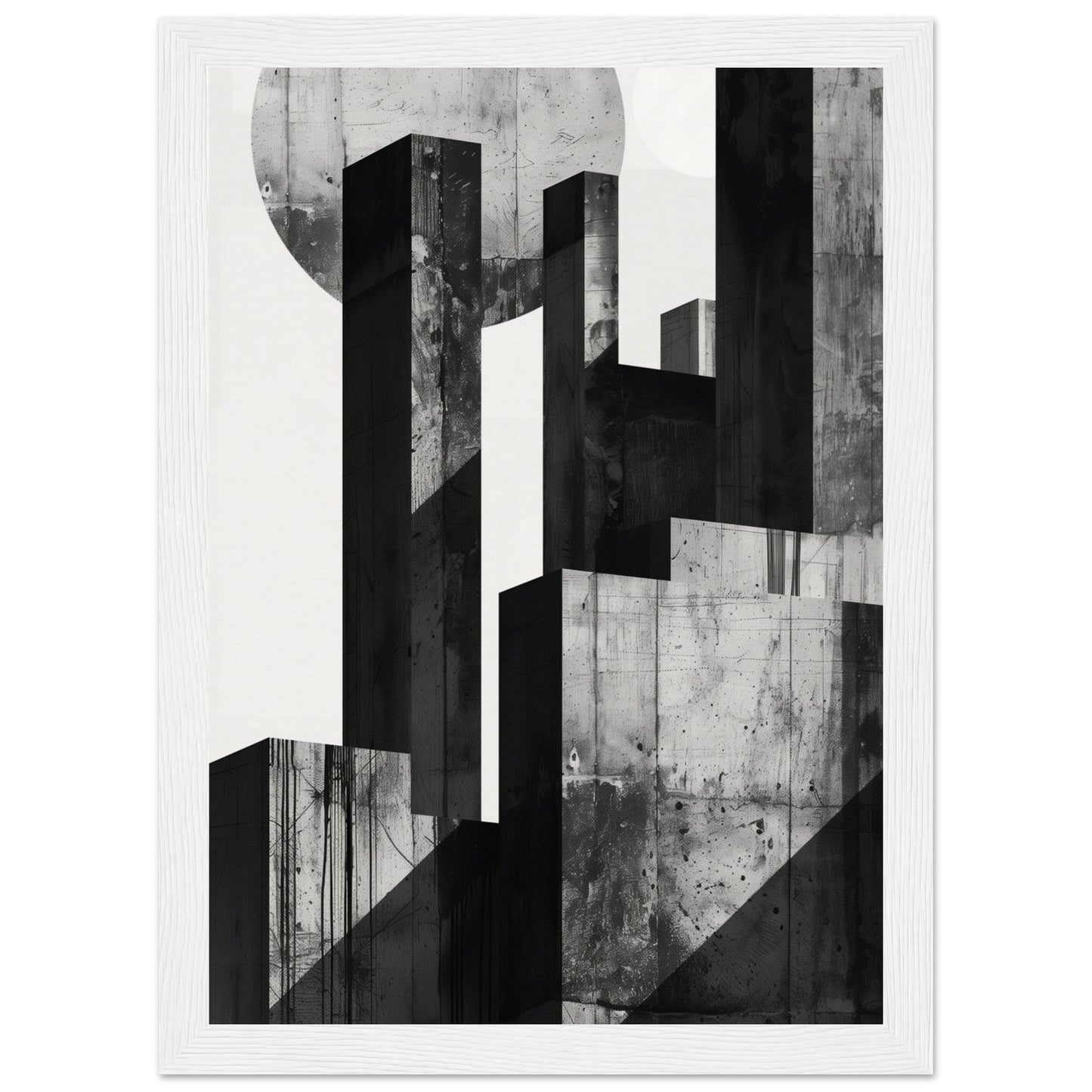 Poster Design Black and White ( 21x29.7-cm-Bois-blanc)