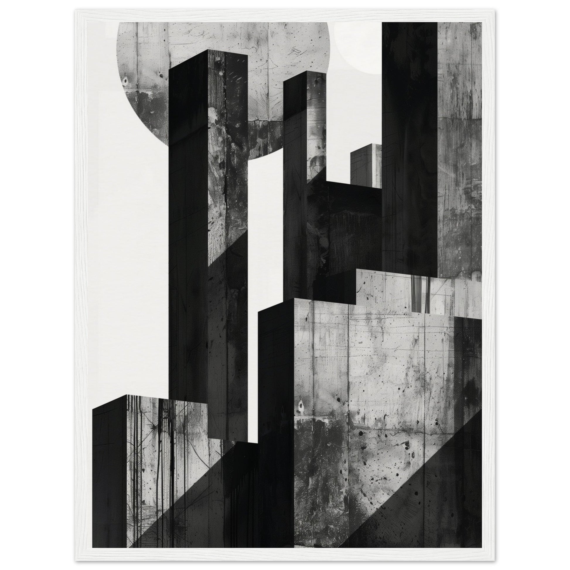 Poster Design Black and White ( 45x60-cm-Bois-blanc)