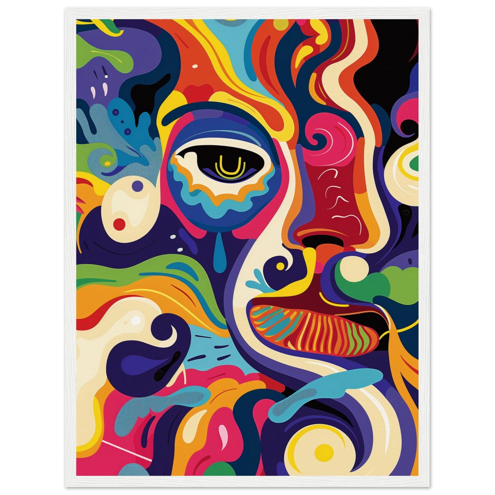 Poster Design Graffiti ( 45x60-cm-Bois-blanc)