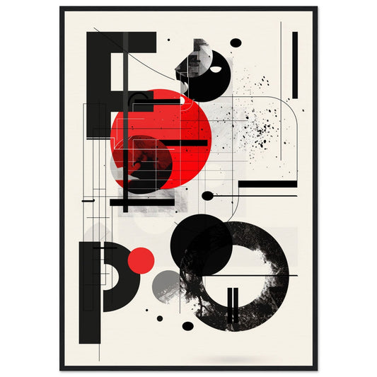 Poster Design Graphic ( 70x100-cm-Bois-noir)