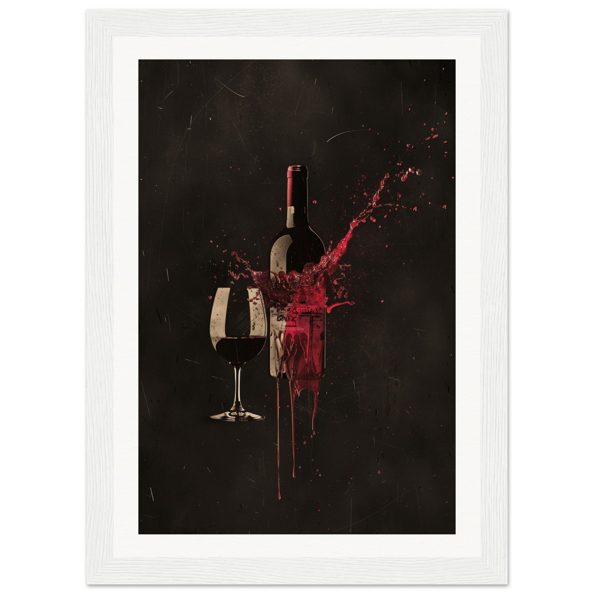 Poster Design Wine ( 21x29.7-cm-Bois-blanc)