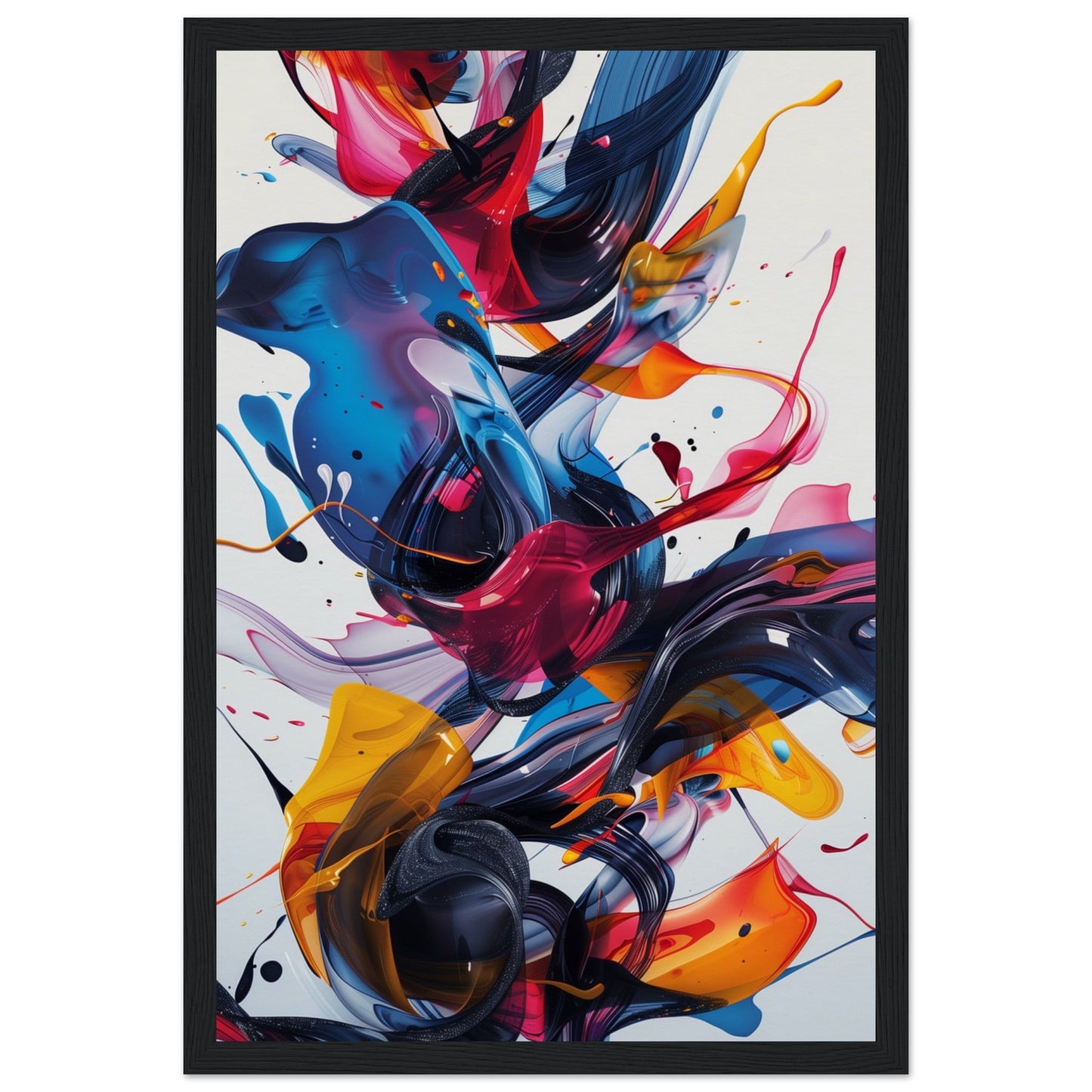 Poster Dynamic Design ( 30x45-cm-Bois-noir)