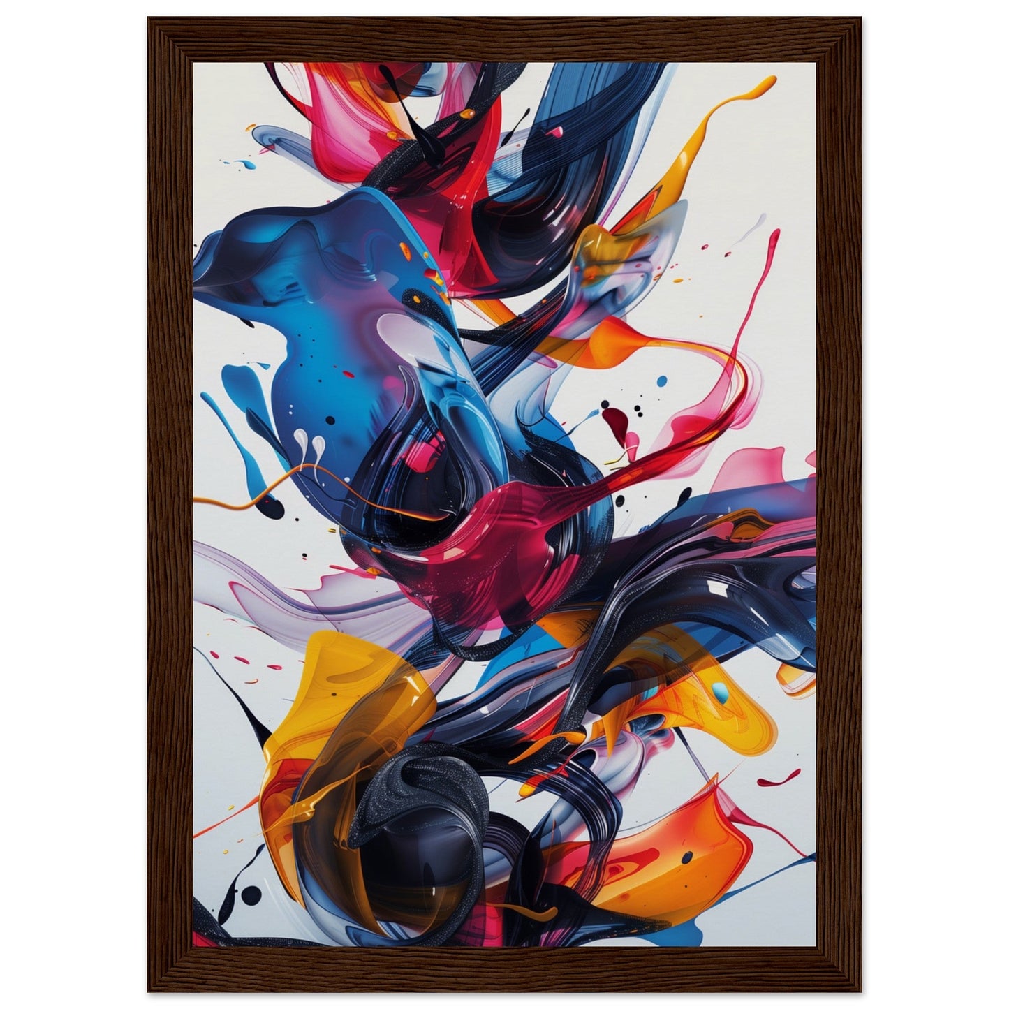 Poster Dynamic Design ( 21x29.7-cm-Bois-foncé)