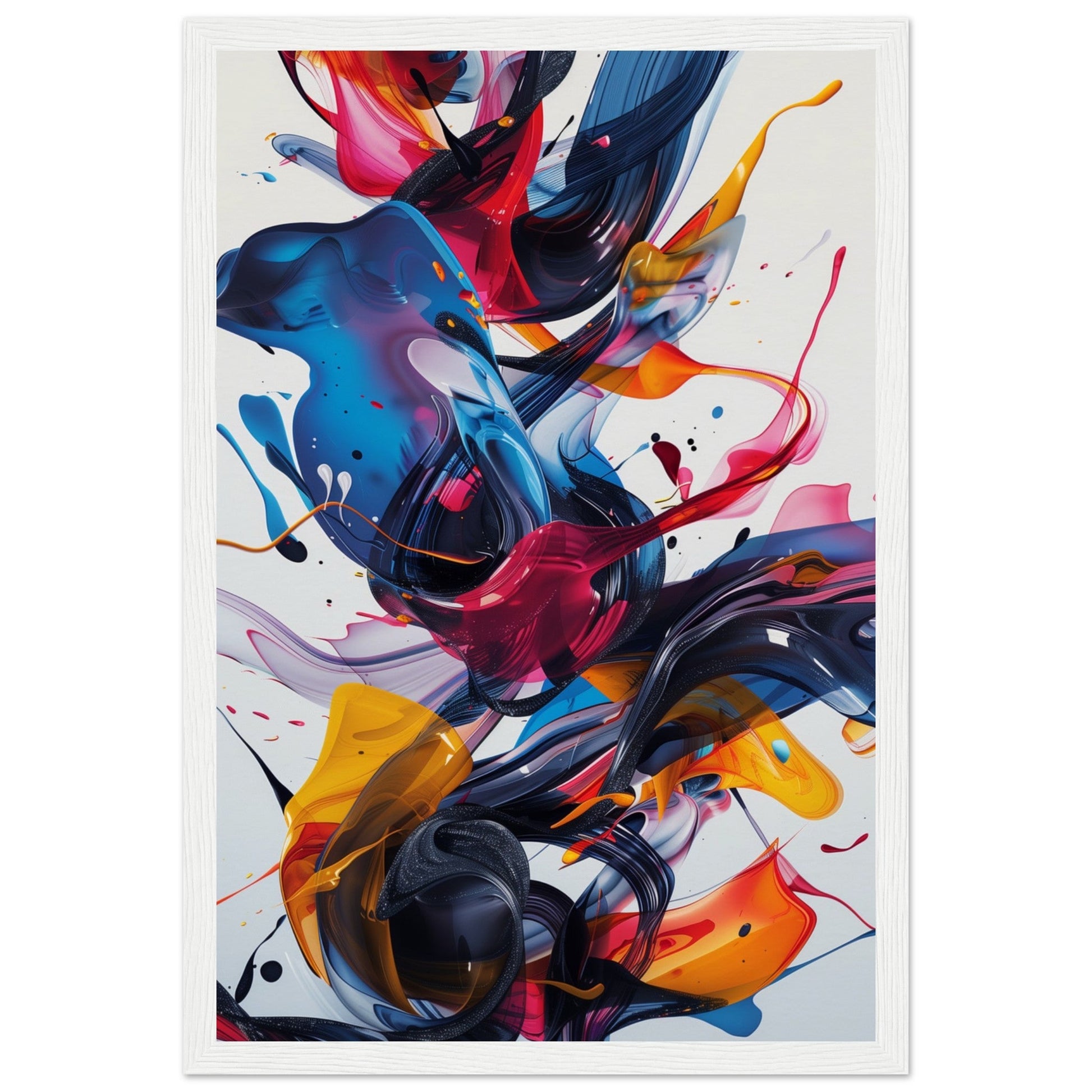 Poster Dynamic Design ( 30x45-cm-Bois-blanc)