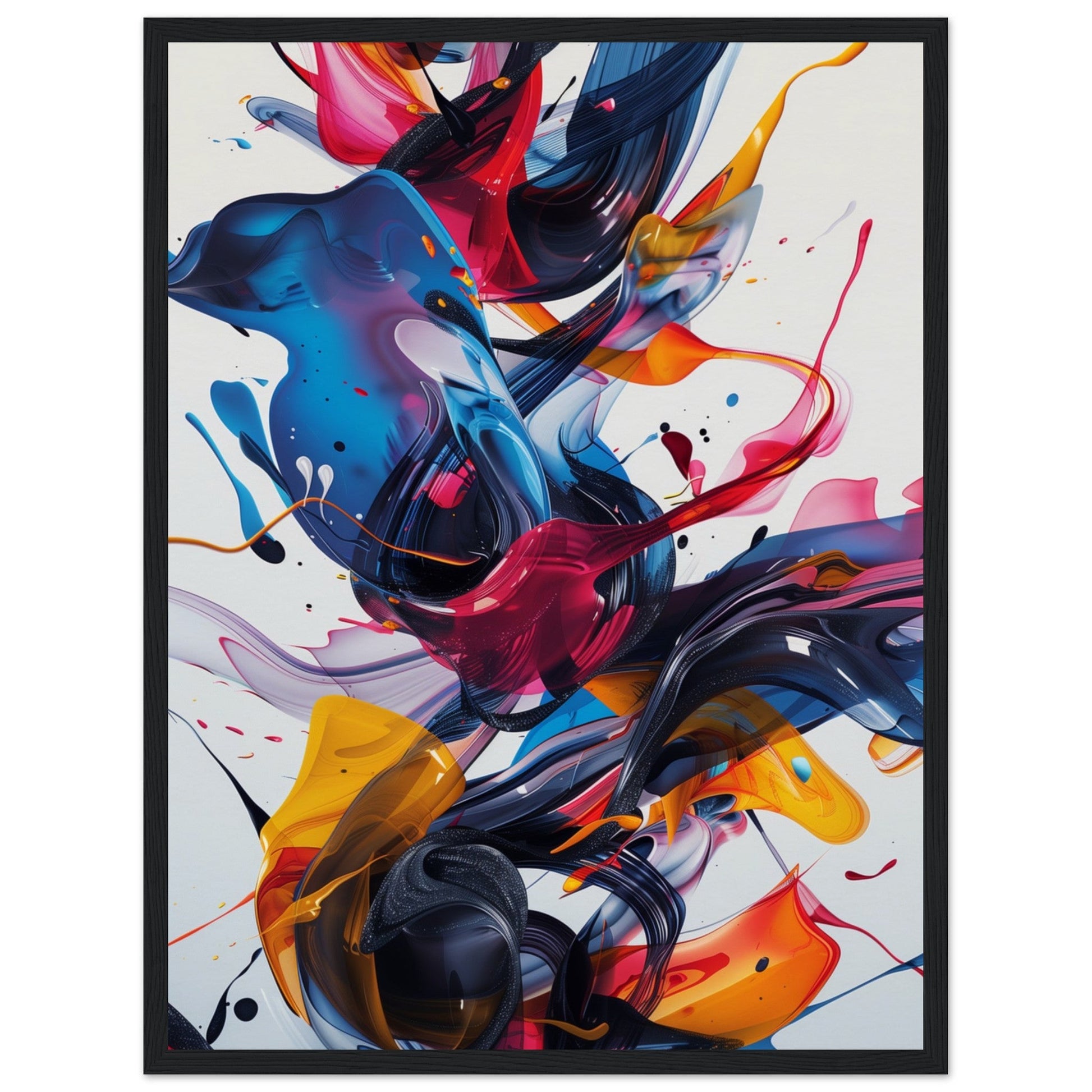 Poster Dynamic Design ( 45x60-cm-Bois-noir)