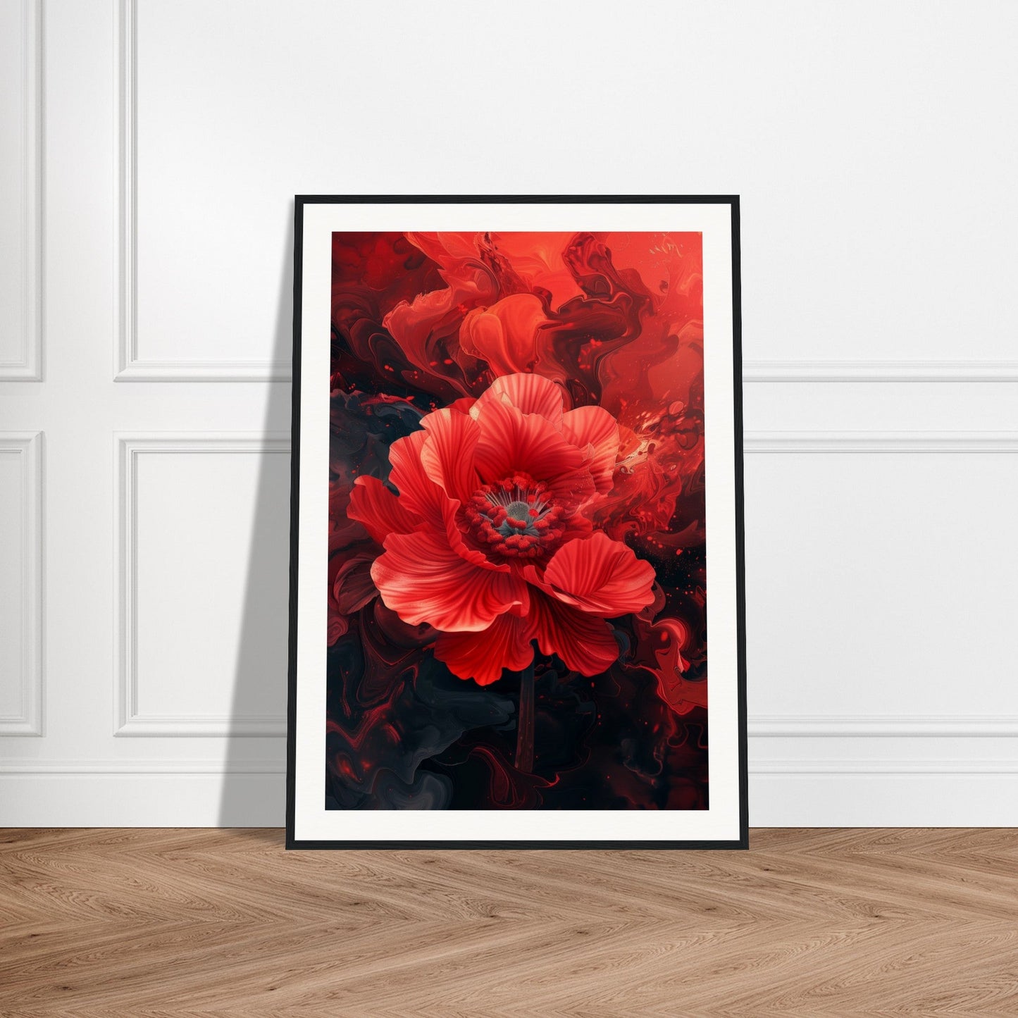 Poster Fleur Rouge ( )