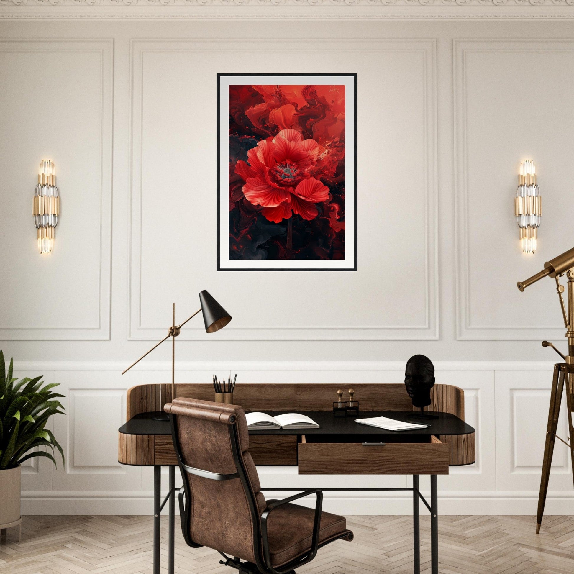 Poster Fleur Rouge ( )