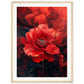 Poster Fleur Rouge ( 45x60-cm-Bois-clair)