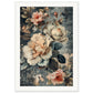 Poster Fleurs Vintage ( 70x100-cm-Bois-blanc)