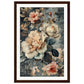 Poster Fleurs Vintage ( 30x45-cm-Bois-foncé)