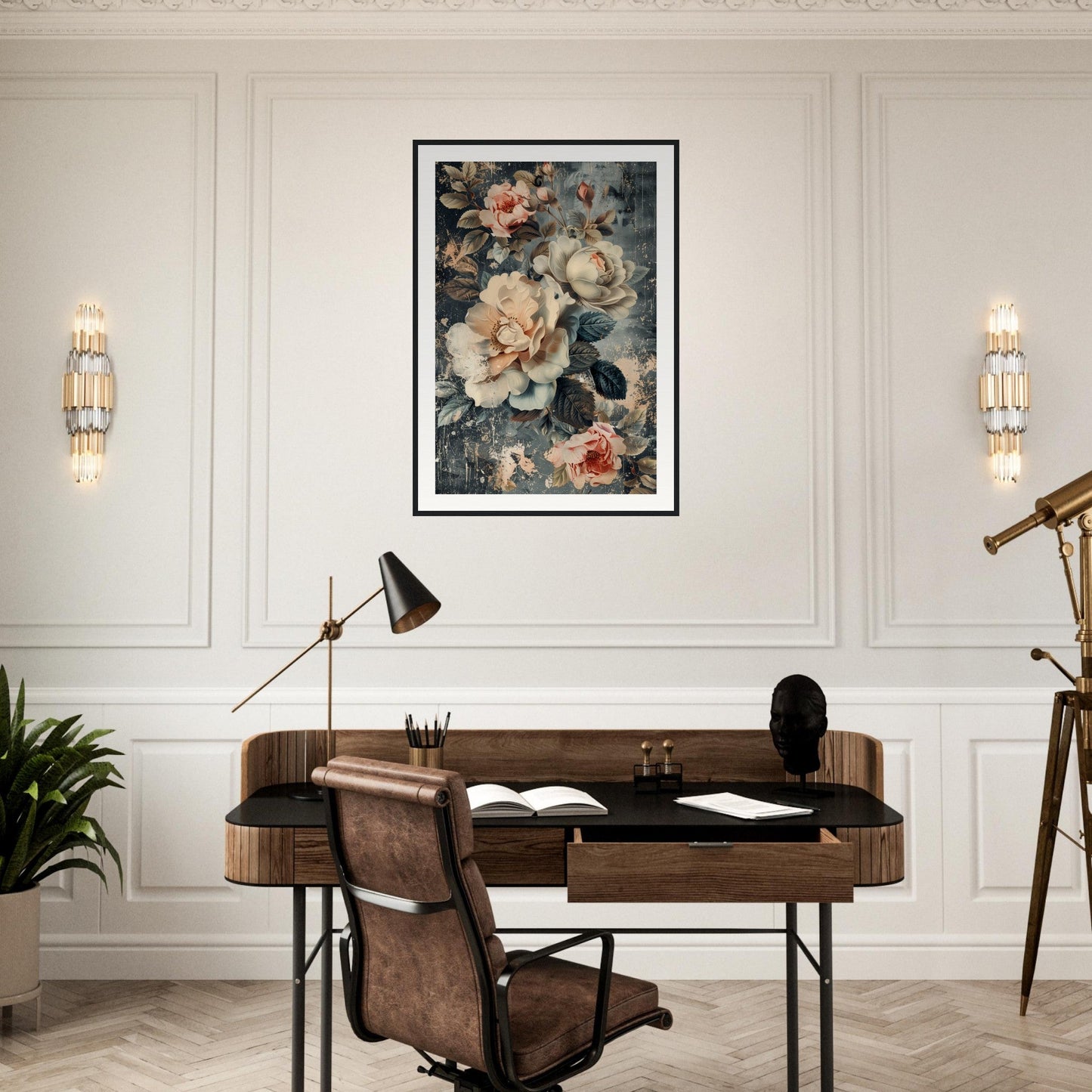 Poster Fleurs Vintage ( )