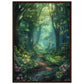 Poster Forêt ( 50x70-cm-Bois-foncé)