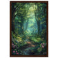 Poster Forêt ( 30x45-cm-Bois-foncé)