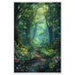 Poster Forêt ( 60x90-cm-Bois-blanc)