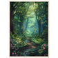 Poster Forêt ( 70x100-cm-Bois-clair)