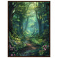 Poster Forêt ( 60x80-cm-Bois-foncé)