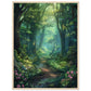 Poster Forêt ( 60x80-cm-Bois-clair)