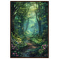 Poster Forêt ( 60x90-cm-Bois-foncé)