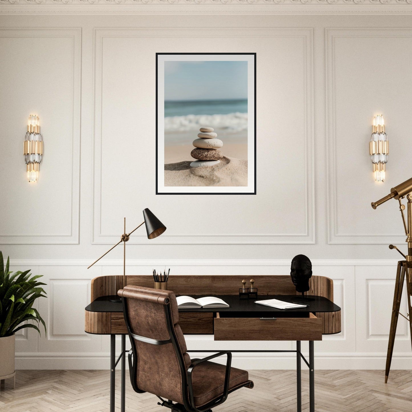 Poster Galets Plage Zen ( )