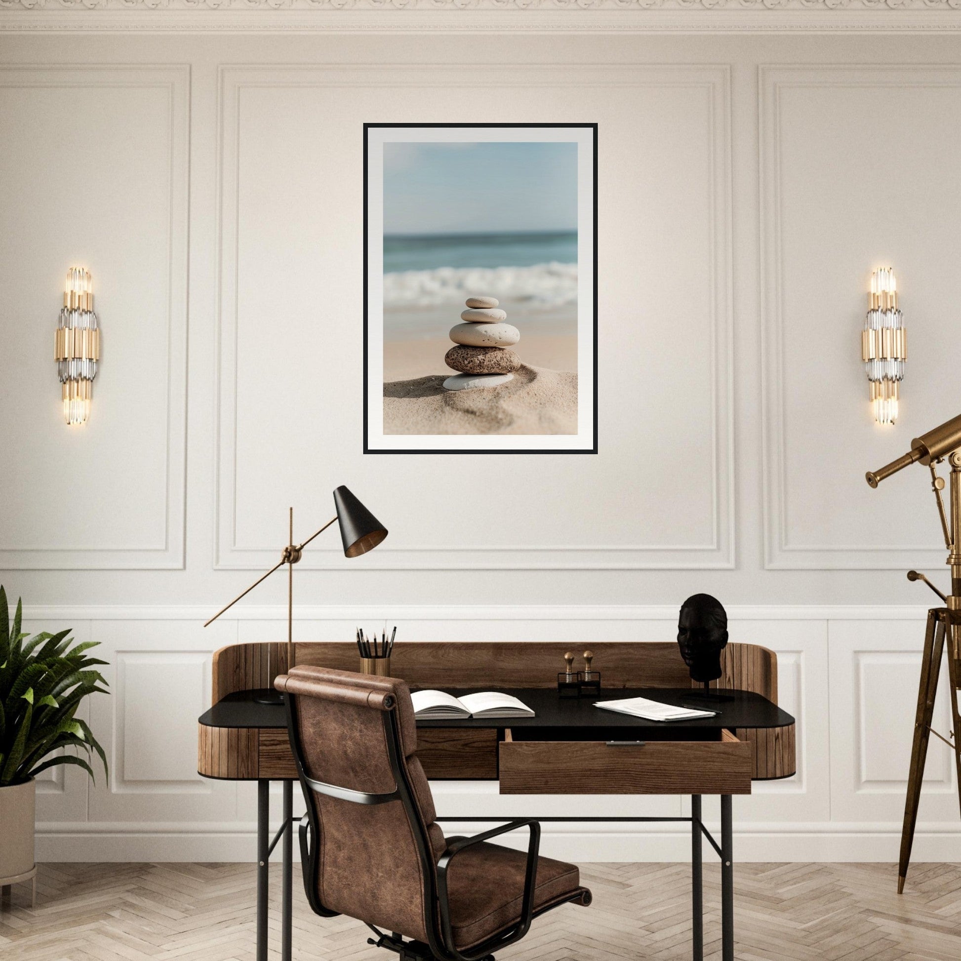 Poster Galets Plage Zen ( )