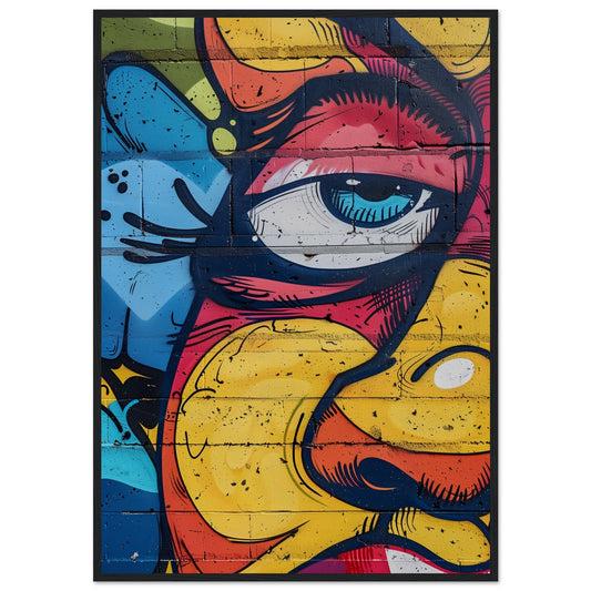 Poster Graffiti Art ( 70x100-cm-Bois-noir)