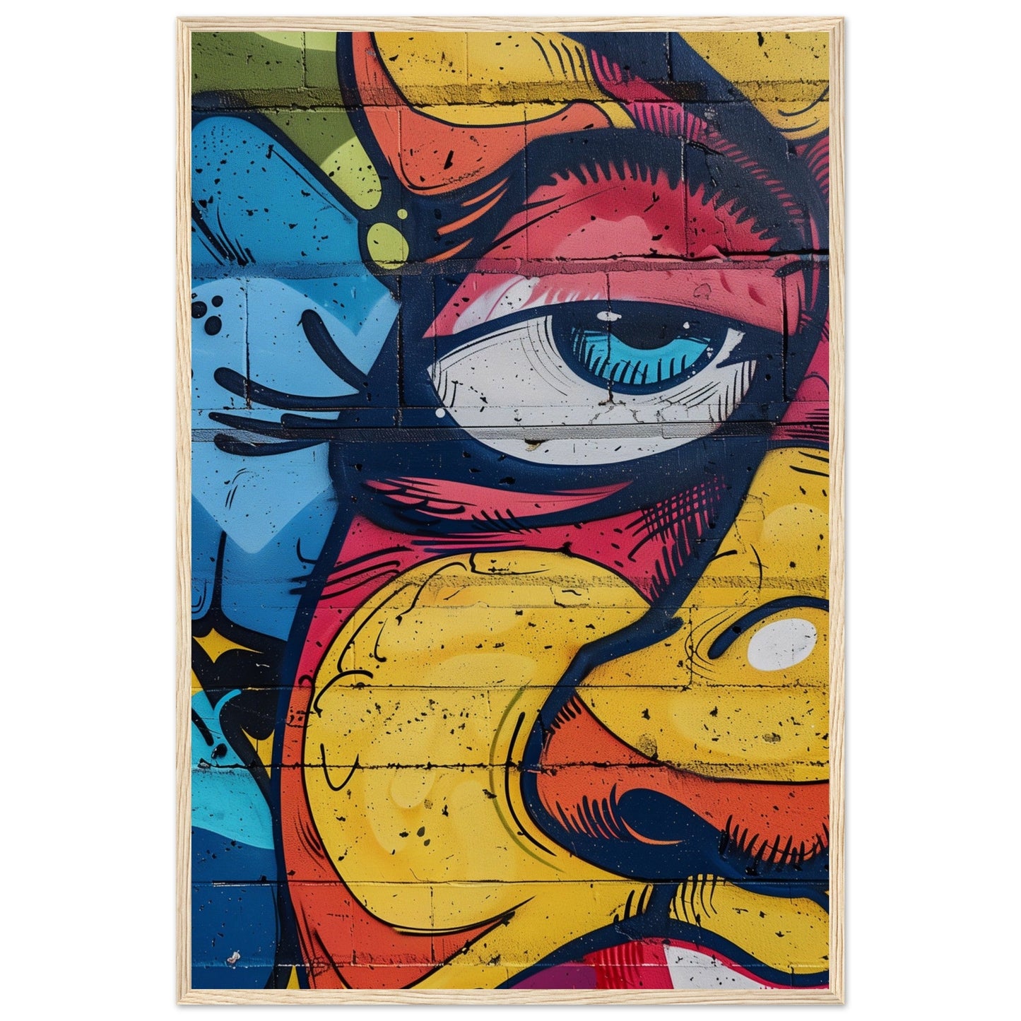 Poster Graffiti Art ( 60x90-cm-Bois-clair)