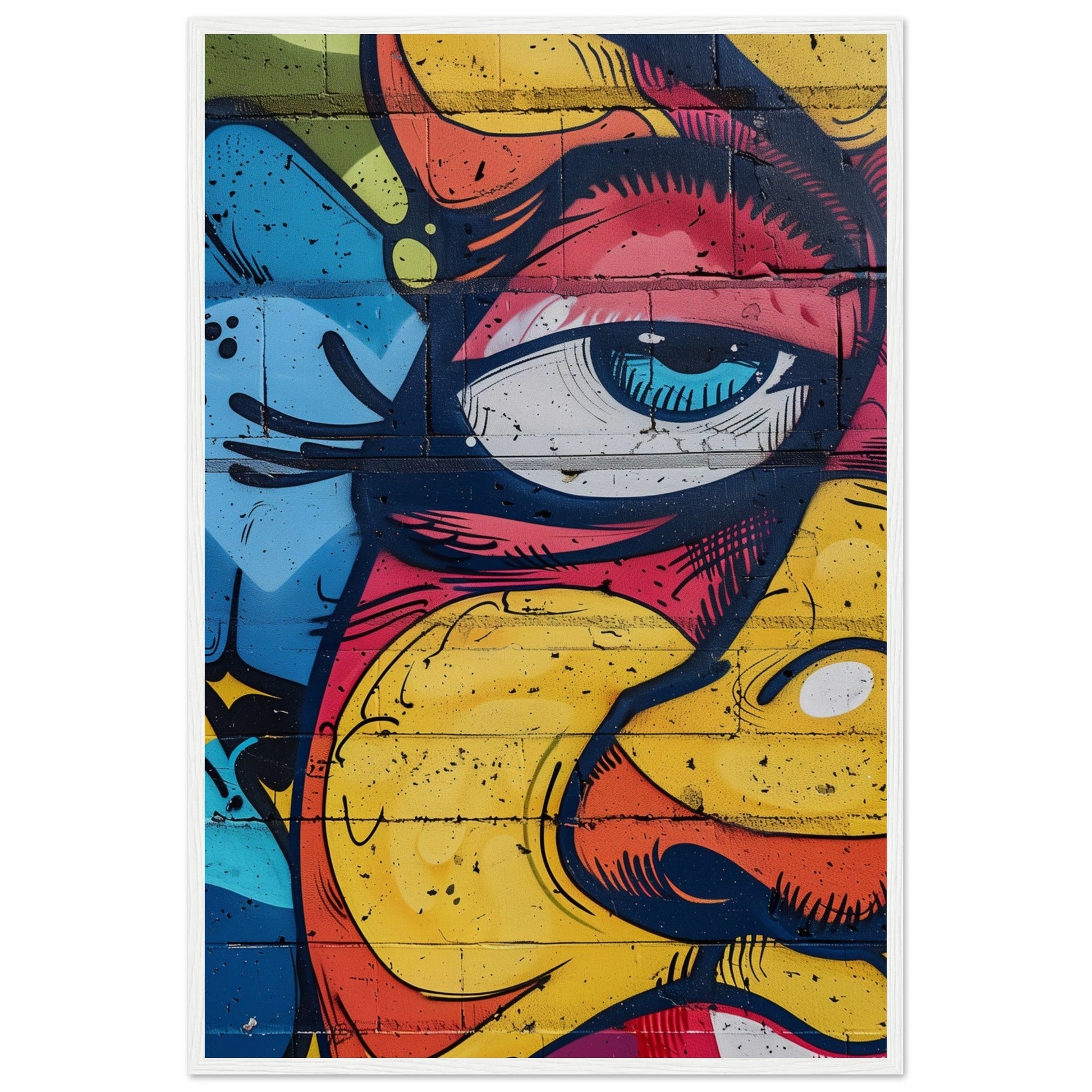 Poster Graffiti Art ( 60x90-cm-Bois-blanc)