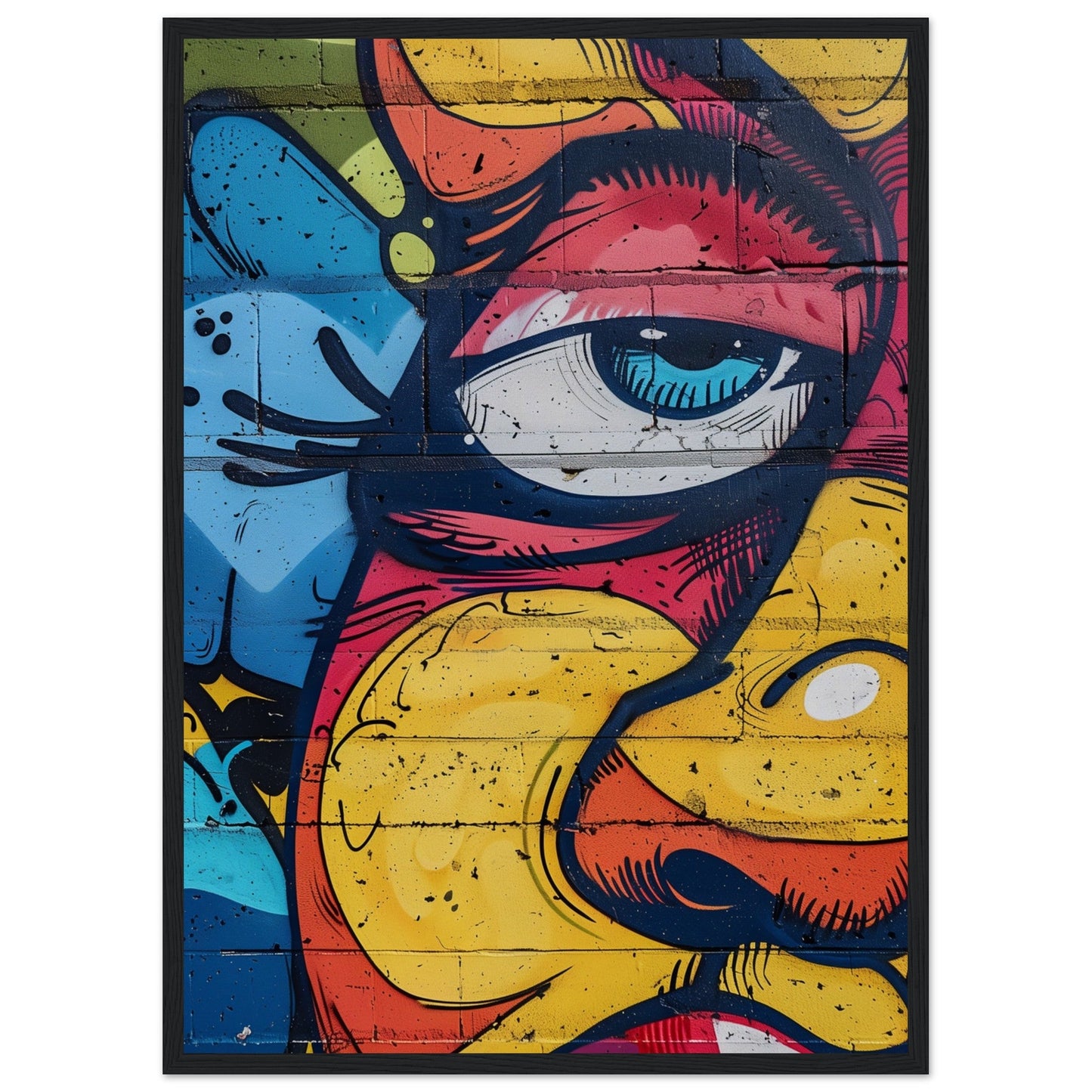 Poster Graffiti Art ( 50x70-cm-Bois-noir)