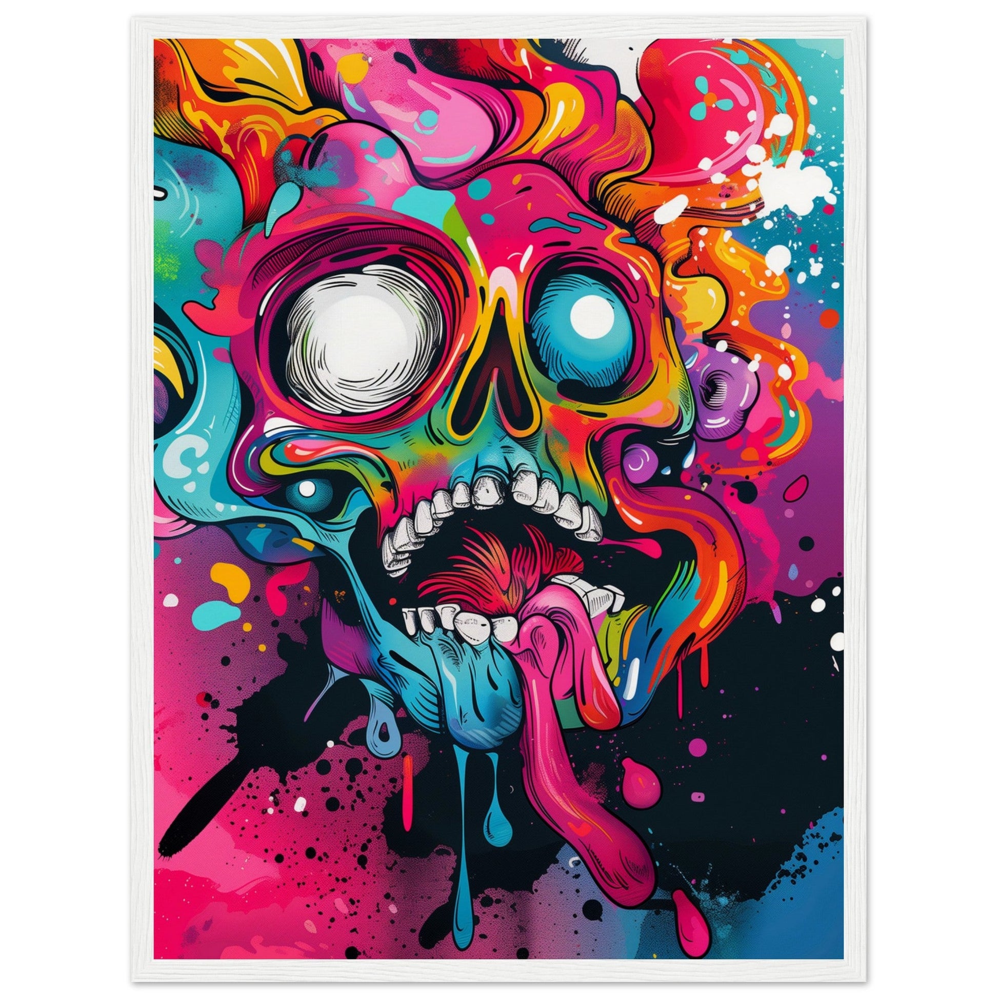 Poster Graffiti ( 45x60-cm-Bois-blanc)