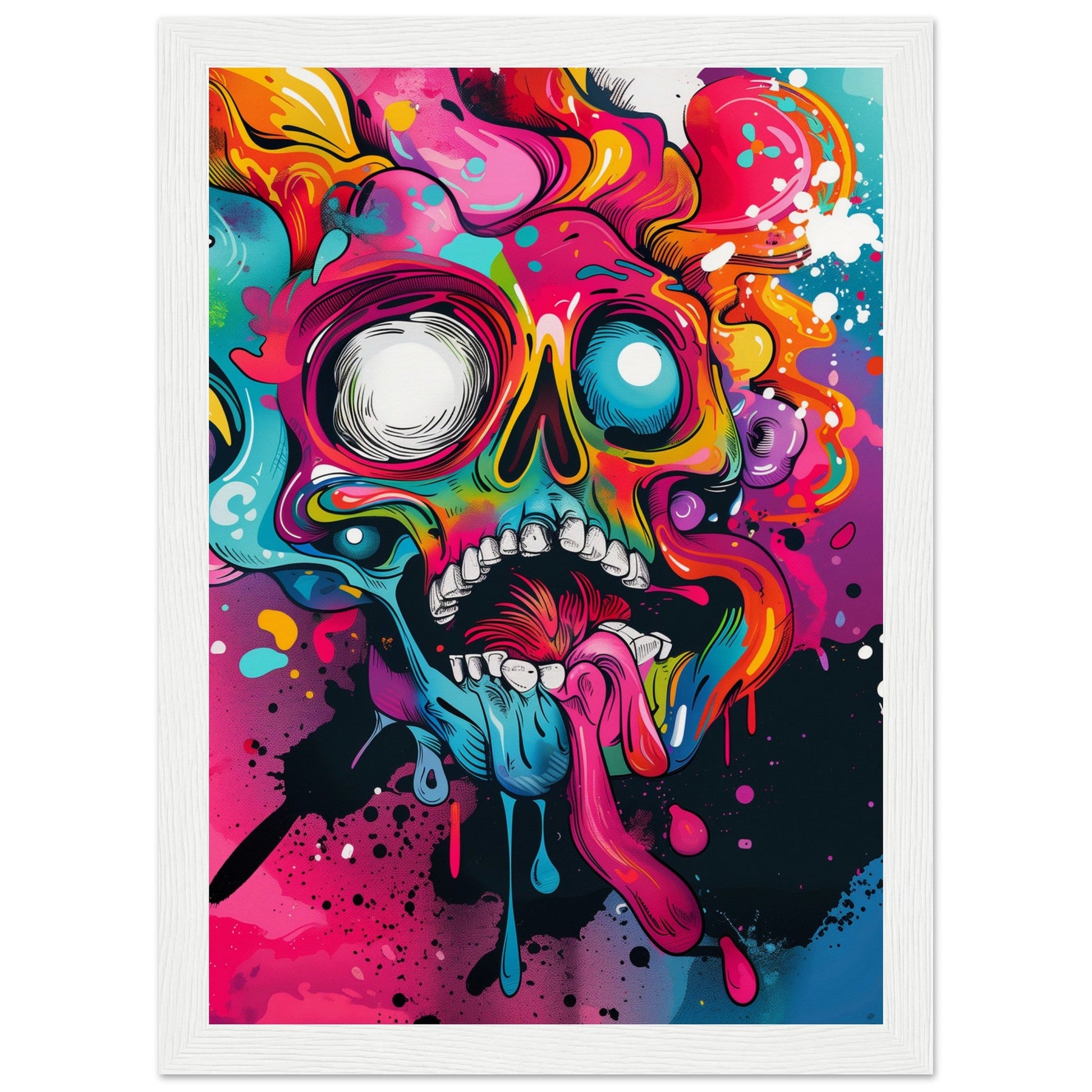 Poster Graffiti ( 21x29.7-cm-Bois-blanc)