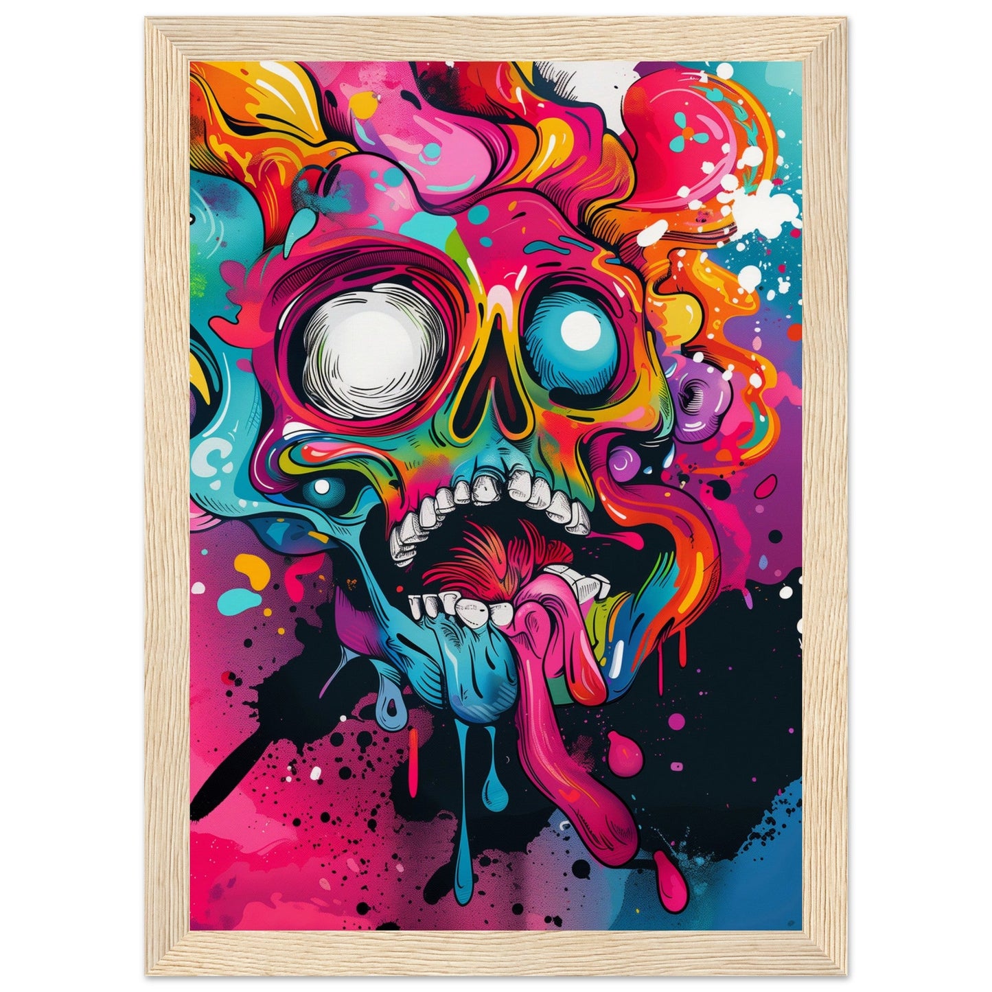 Poster Graffiti ( 21x29.7-cm-Bois-clair)