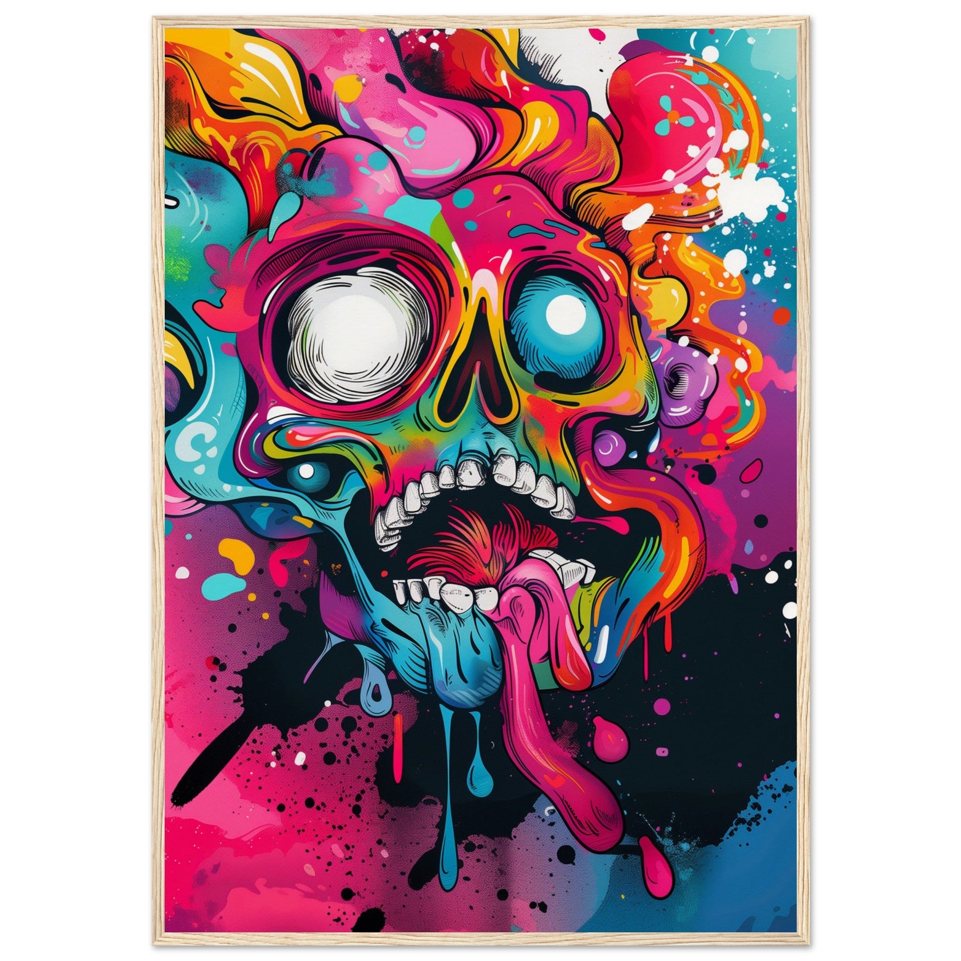 Poster Graffiti ( 70x100-cm-Bois-clair)