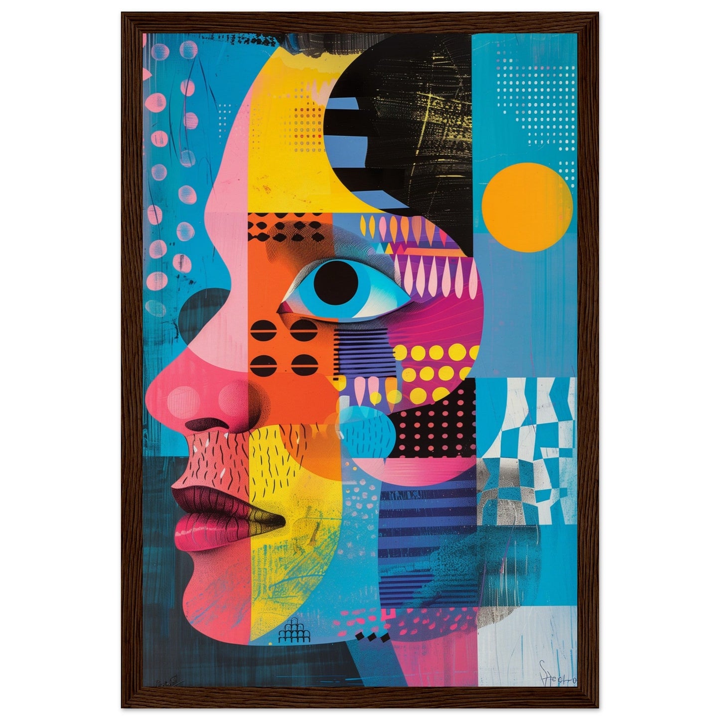 Poster Graphic Color ( 30x45-cm-Bois-foncé)