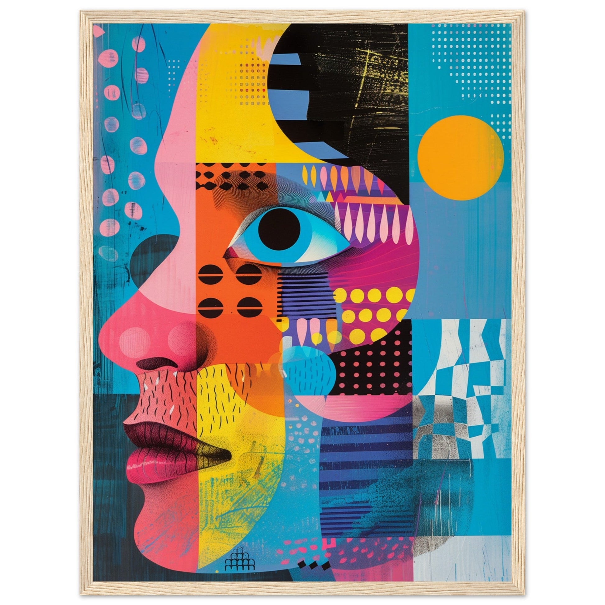 Poster Graphic Color ( 45x60-cm-Bois-clair)