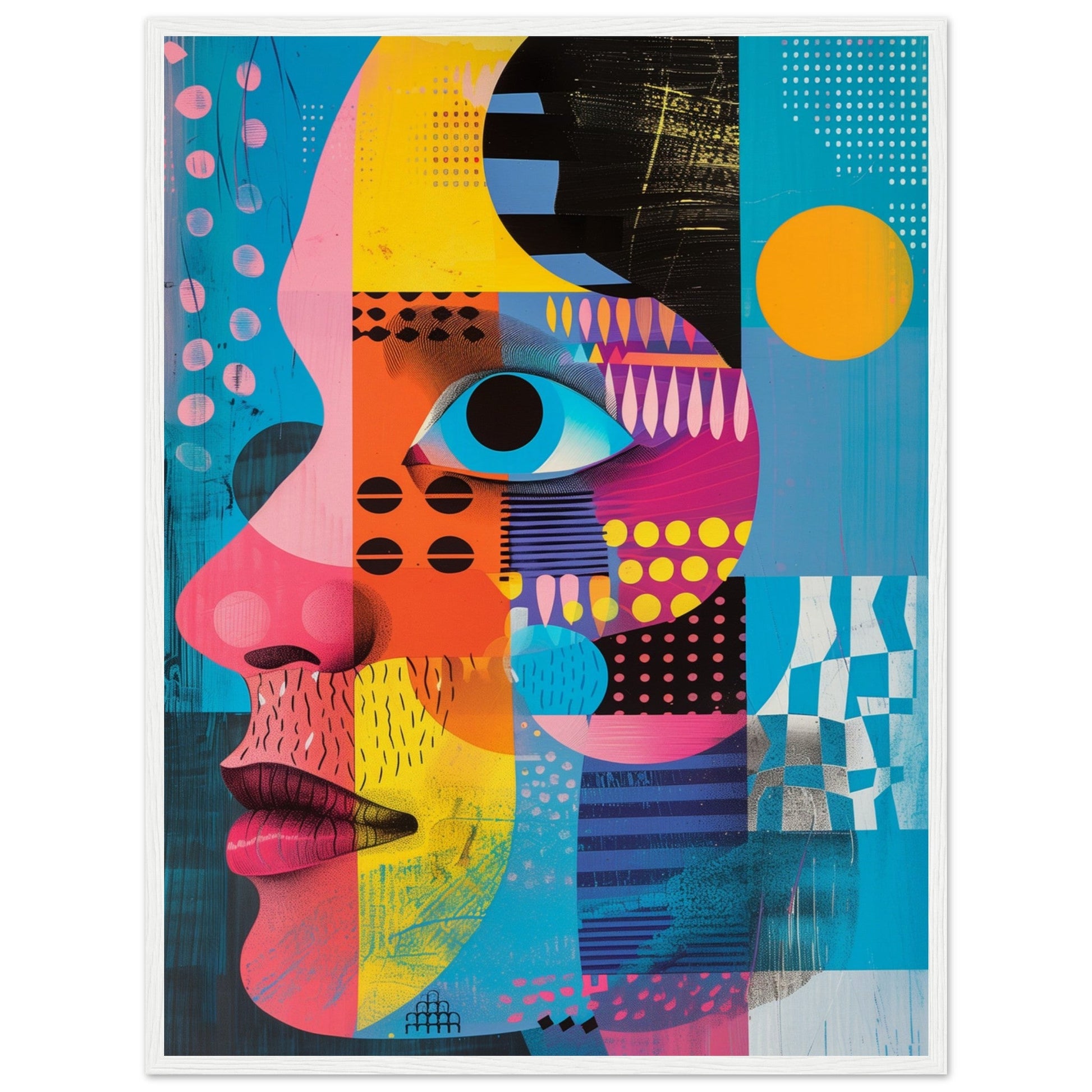 Poster Graphic Color ( 60x80-cm-Bois-blanc)