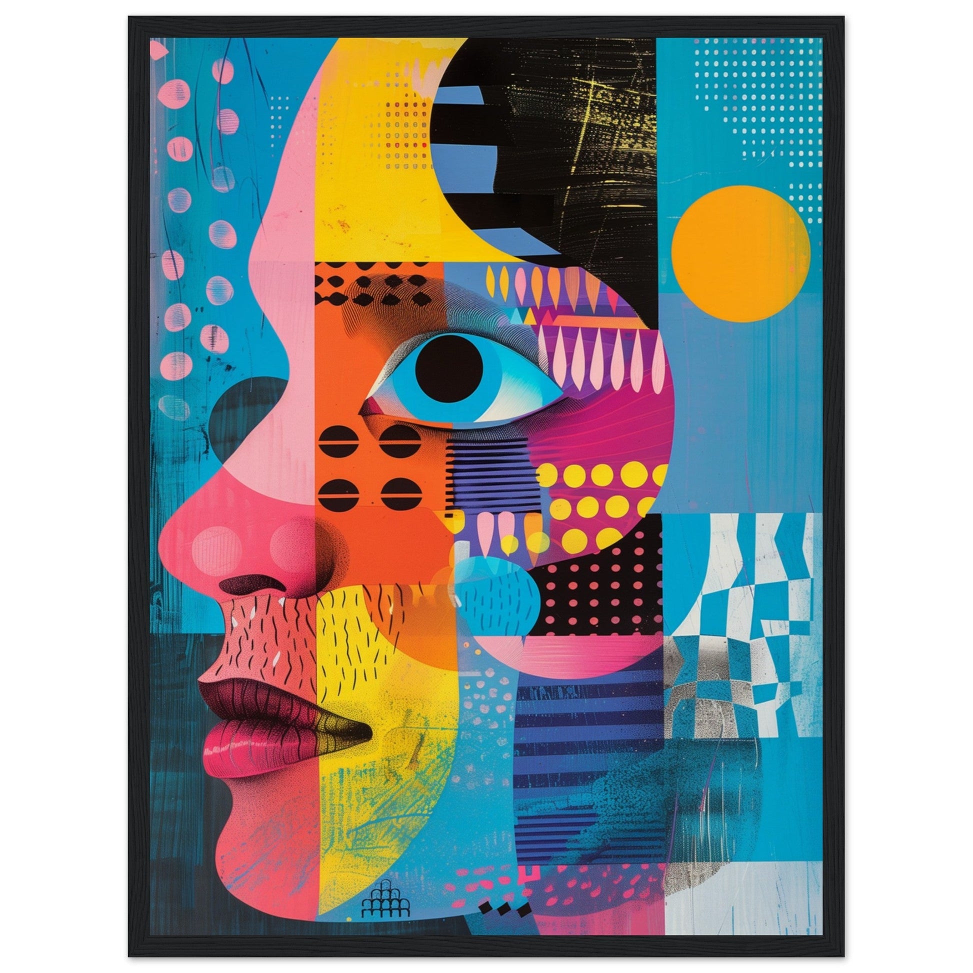 Poster Graphic Color ( 45x60-cm-Bois-noir)